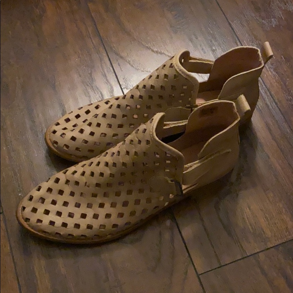 Tan booties